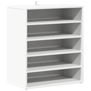 vidaXL Szafka na buty, biała, 60x35x70 cm, materiał drewnopochodny