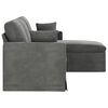 vidaXL Sofa Ciemnoszary 198 x 134 x 80 cm Aksamit