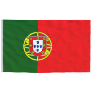 vidaXL Flaga Portugalii, 90x150 cm