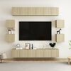 vidaXL 10-cz. zestaw szafek TV, dąb sonoma, materiał drewnopochodny