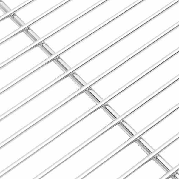 vidaXL Ruszt grillowy Srebrny 50 x 35 cm Stal nierdzewna