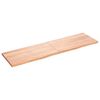 vidaXL Blat do stołu, jasnobrązowy, 180x50x(2-4)cm, lite drewno dębowe