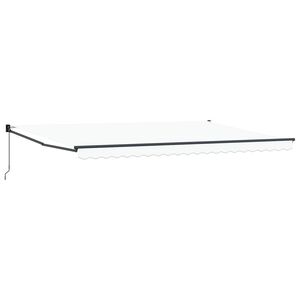 vidaXL Markiza Biały 500 &times; 300 cm Poliester i Metal