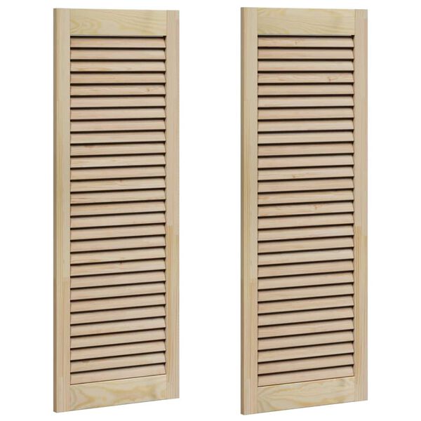 vidaXL Drzwi do szafki z drzwiami 2 pcs Naturalny 110 x 2,1 x 39,5 cm