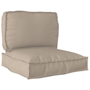 vidaXL Zestaw poduszek na paletę 2 pcs Ciemnoszary Materiał Oxford
