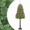 vidaXL Sztuczna choinka na zawiasach z bombkami 120 cm 150 LED