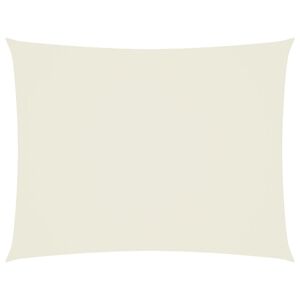 vidaXL Prostokątny żagiel ogrodowy, tkanina Oxford, 3x4,5 m, kremowy