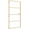 vidaXL Drzwi wewnętrzne, złote, 102,5x201,5 cm, szkło i aluminium