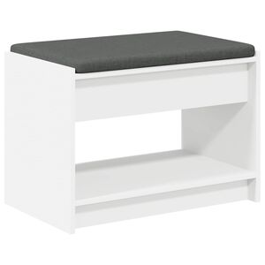 vidaXL Ławka w przedpokoju Biały 63 x 38 x 45 cm