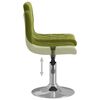 vidaXL Stołek barowy, jasnozielony, obity aksamitem