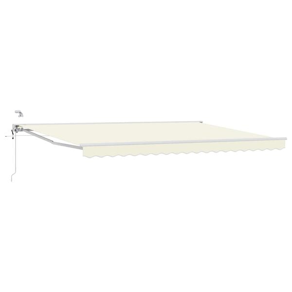 vidaXL Elektryczna Rozkładana Markiza Kremowy 4 &times; 3,5 m