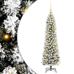vidaXL Sztuczna choinka Biały 120 cm PVC, Metal i Plastik