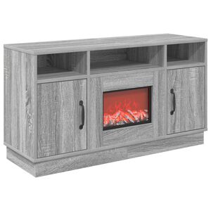 vidaXL Kominek elektryczny Szary Sonoma 100 x 33 x 55 cm