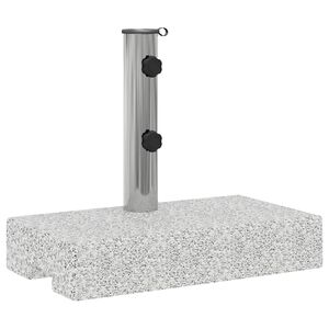 vidaXL Prostokątna podstawa pod parasol, granitowa, 25 kg