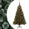 vidaXL Sztuczna choinka z bombkami 120 cm 150 LED Ciepła biel