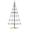 vidaXL Metalowa choinka ze stojakiem KUOPIO 150 cm Stal Czarny