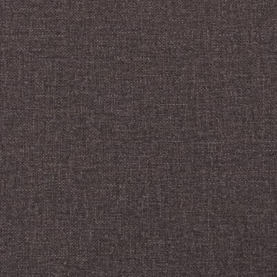 vidaXL Rama łóżka z zagłówkiem, ciemnobrązowa 140x200 cm obita tkaniną