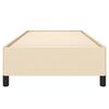 vidaXL Rama ł&oacute;żka bez materaca, kremowe, 100x200 cm, obita tkaniną