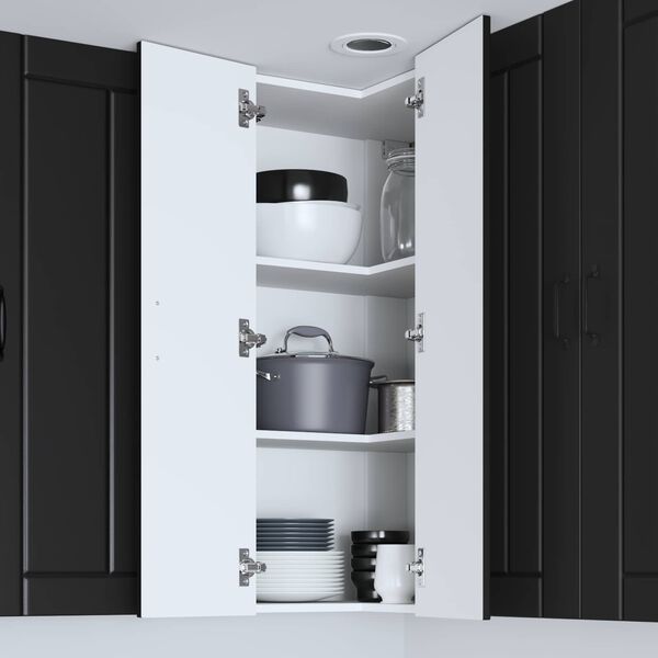 vidaXL Szafka kuchenna Lucca Czarny 57 x 57 x 100 cm