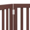 vidaXL Składana bramka dla psa, 2 panele, brąz, 160 cm