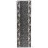 vidaXL Dywan Bieżnik FLORNES Tkany Szary Zygzak 67 x 150 cm PP 7 mm
