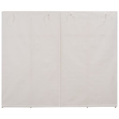 vidaXL Szafa, biała, 200x40x170 cm, materiałowa