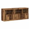 vidaXL Komoda LED Stare drewno 162 x 37 x 67 cm Drewno inżynieryjne