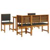 vidaXL Zestaw Bistro Ogrodowego 4 pcs Brązowy Lite Drewno Akacji