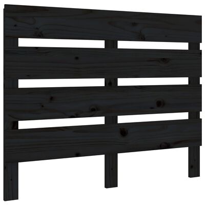 vidaXL Rama łóżka, czarna, 100 x 200 cm, lite drewno sosnowe