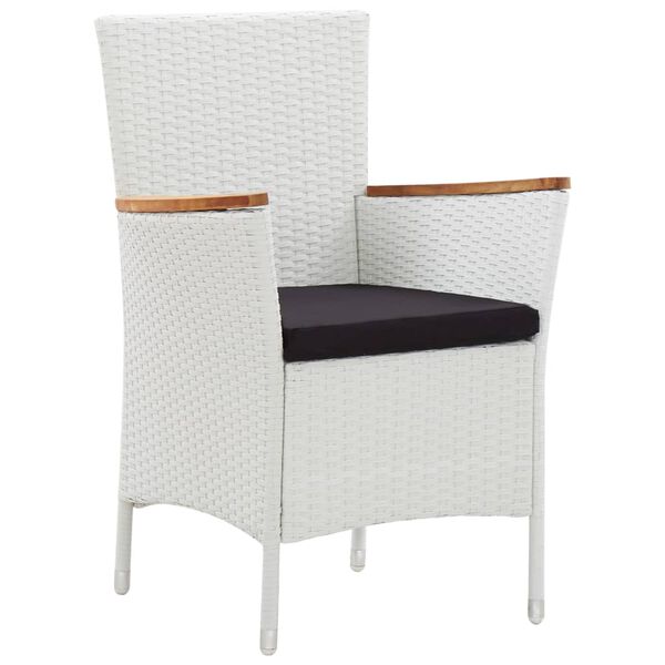 vidaXL 5-częściowy zestaw mebli ogrodowych, biały