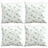 vidaXL Poduszki rozrzucone Liść 4 pcs Wz&oacute;r liścia 50 x 50 cm