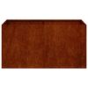 vidaXL Doniczka Rusty 80x40x40 cm Stal nierdzewna