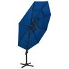 vidaXL 4-poziomowy parasol na aluminiowym słupku, niebieski, 3x3 m