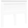 vidaXL Ramka ł&oacute;żka Z zagł&oacute;wkiem Biały 120 x 190 cm Lite drewno sosnowe
