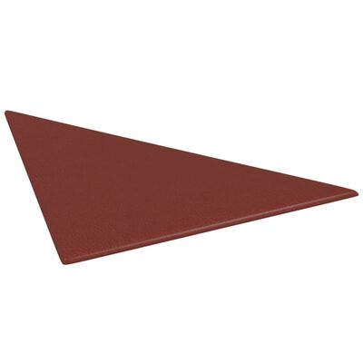 vidaXL Panele ścienne, 12 szt., winna czerwień, 30x30 cm, ekoskóra