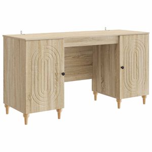 vidaXL Biurko Sonoma 142,5 x 50 x 75 cm Drewno inżynieryjne