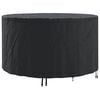vidaXL Pokrowiec na meble 157 x 157 x 85 cm Tkanina Oxford 210D Czarny