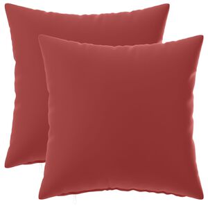 vidaXL Poszewka na poduszkę 2 pcs HEERLEN Czerwone wino 30 x 30 cm