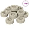 vidaXL Osłony n&oacute;g krzesła 18000 szt. przezroczysty &Oslash; 15 x 16 mm PVC