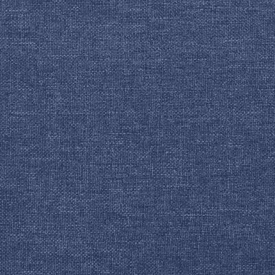 vidaXL Łóżko kontynentalne z materacem, niebieskie, tkanina 100x200 cm