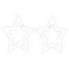 vidaXL Lampki świąteczne gwiazda sylwetka, 2 szt., 50 LED