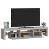 vidaXL Szafka pod TV z oświetleniem LED, szarość betonu 200x36,5x40 cm