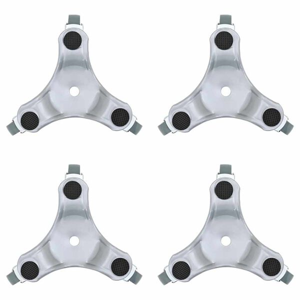 vidaXL Rolki meblowe 4 szt. 16x14,5x5,5 cm Stal 180 kg