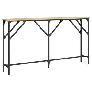 vidaXL Stolik konsolowy, dąb sonoma, 140x23x75 cm