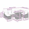 vidaXL Zestaw Sof na Ogr&oacute;d 9 pcs Szary polirattan
