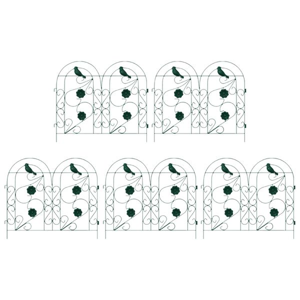 vidaXL Ogrodzenie Ogrodowe Krata Zielony 308,5 x 54,5 x 0,3 cm