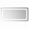 vidaXL Lustro łazienkowe z LED, 80x40 cm