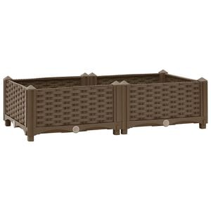 vidaXL Donica do podniesionej rabaty, 80x40x23 cm, polipropylen