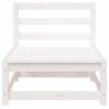 vidaXL Sofa ogrodowa bez podłokietników, biała, 70x70x67 cm, sosnowa