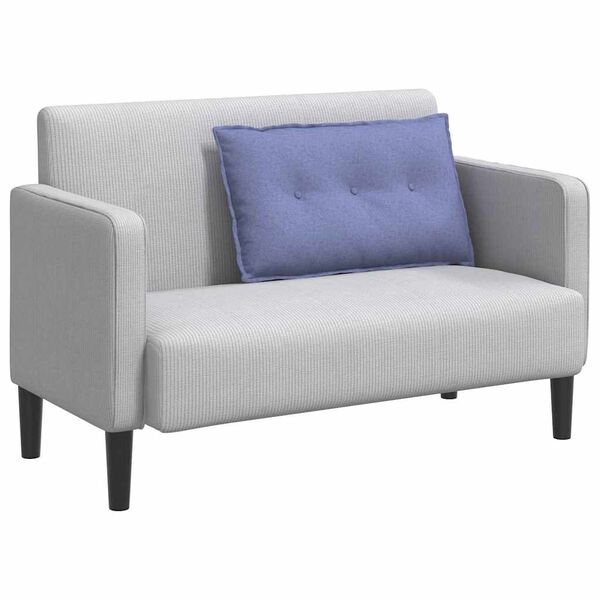 vidaXL Poduszka na plecy Niebieski dżins 80 x 19 x 50 cm tkanina